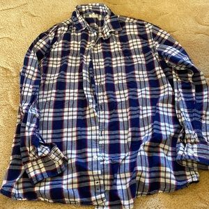Sonoma flannel size xL color blue and red and white